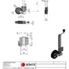 Stützrad 60mm automatisch klappbar Anhänger Shop